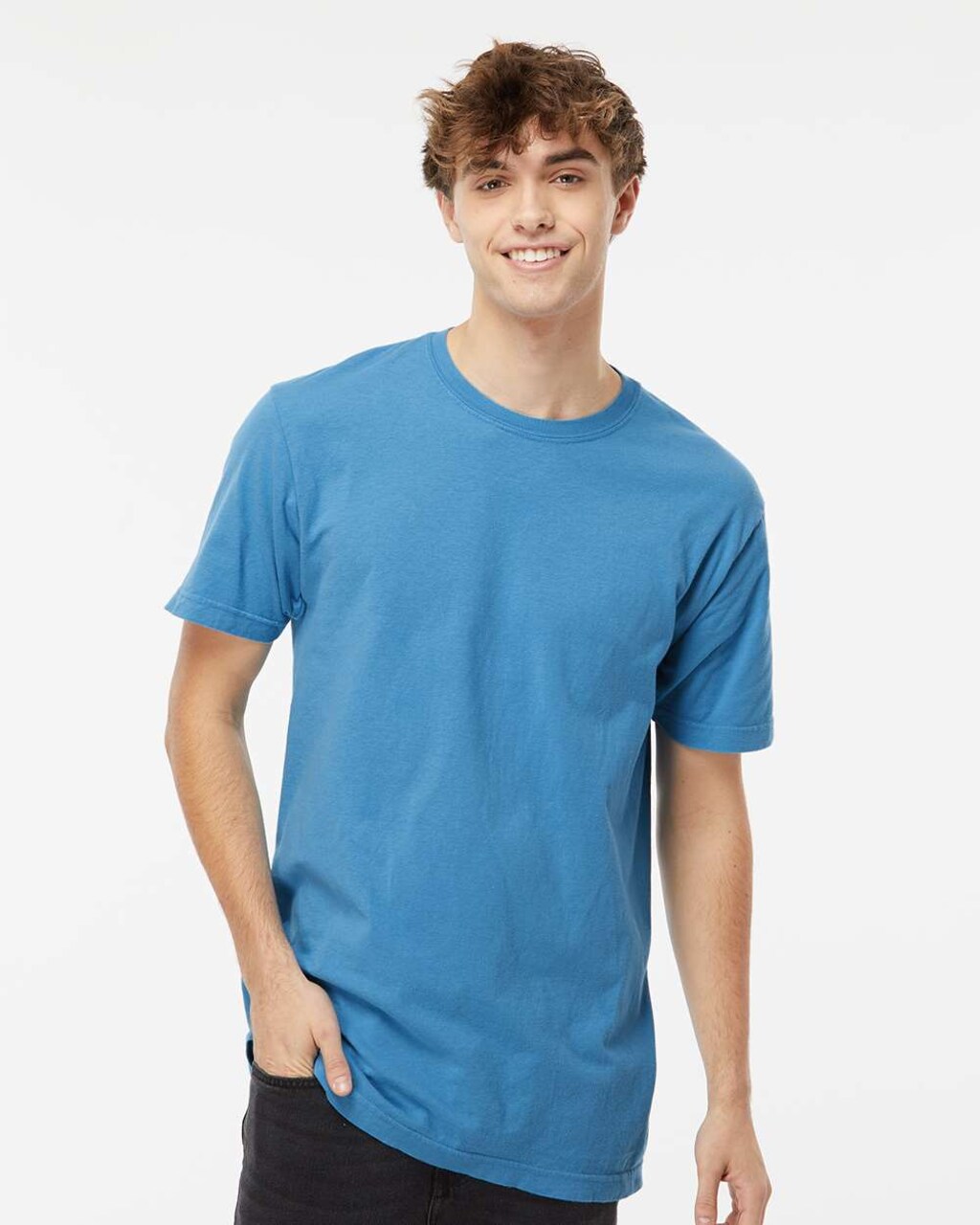Vintage Garment-Dyed Crewneck T-Shirt for Casual Retro & Everyday Lifestyle Wear